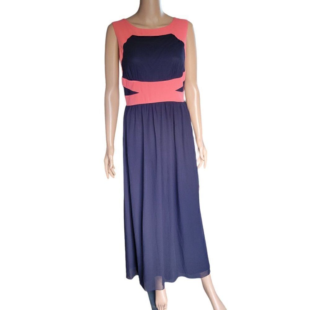 Enfocus Studio Maxi Two-Tone Dress (Size 8)